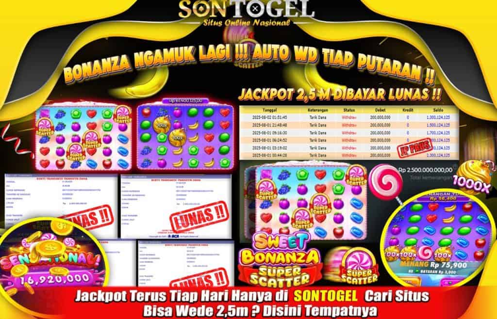 Situs SONTOGEL Penyedia Togel 4D & Slot Gacor